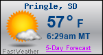 Weather Forecast for Pringle, SD
