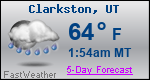 Weather Forecast for Clarkston, UT