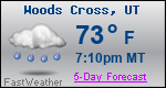Weather Forecast for Woods Cross, UT