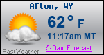 Weather Forecast for Afton, WY
