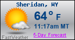 Weather Forecast for Sheridan, WY