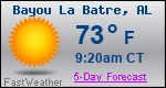 Weather Forecast for Bayou La Batre, AL