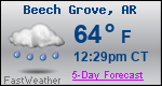 Weather Forecast for Beech Grove, AR