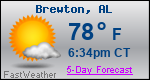 Weather Forecast for Brewton, AL