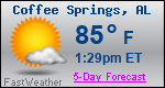 Weather Forecast for Coffee Springs, AL