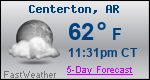 Weather Forecast for Centerton, AR
