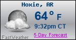 Weather Forecast for Hoxie, AR