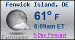 Weather Forecast for Fenwick Island, DE