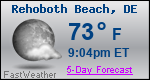Weather Forecast for Rehoboth Beach, DE