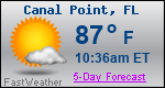 Weather Forecast for Canal Point, FL