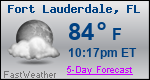 Weather Forecast for Fort Lauderdale, FL