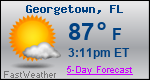 Weather Forecast for Georgetown, FL