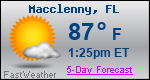 Weather Forecast for Macclenny, FL