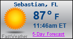 Weather Forecast for Sebastian, FL