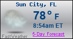 Weather Forecast for Sun City, FL