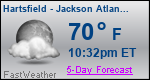 Weather Forecast for Hartsfield - Jackson Atlanta International Airport, GA