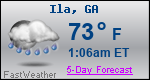Weather Forecast for Ila, GA