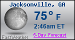 Weather Forecast for Jacksonville, GA