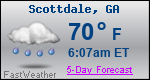 Weather Forecast for Scottdale, GA