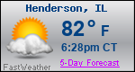 Weather Forecast for Henderson, IL