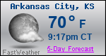 Weather Forecast for Arkansas City, KS