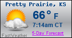 Weather Forecast for Pretty Prairie, KS