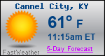 Weather Forecast for Cannel City, KY