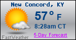 Weather Forecast for New Concord, KY