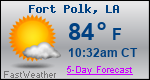 Weather Forecast for Fort Polk, LA