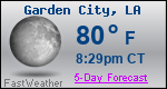 Weather Forecast for Garden City, LA