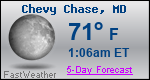 Weather Forecast for Chevy Chase, MD