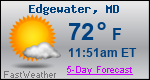Weather Forecast for Edgewater, MD
