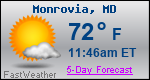 Weather Forecast for Monrovia, MD