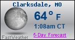 Weather Forecast for Clarksdale, MO