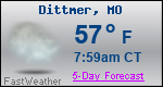 Weather Forecast for Dittmer, MO