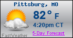 Weather Forecast for Pittsburg, MO