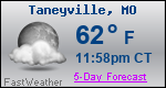 Weather Forecast for Taneyville, MO