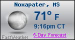 Weather Forecast for Noxapater, MS
