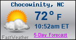 Weather Forecast for Chocowinity, NC