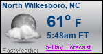 Weather Forecast for North Wilkesboro, NC