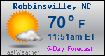 Weather Forecast for Robbinsville, NC
