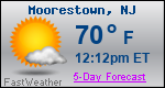 Weather Forecast for Moorestown, NJ