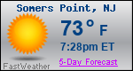 Weather Forecast for Somers Point, NJ
