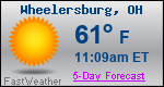 Weather Forecast for Wheelersburg, OH