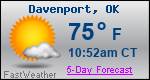 Weather Forecast for Davenport, OK