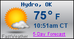 Weather Forecast for Hydro, OK