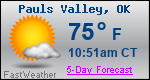 Weather Forecast for Pauls Valley, OK