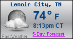 Weather Forecast for Lenoir City, TN