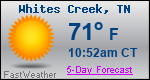 Weather Forecast for Whites Creek, TN