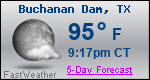 Weather Forecast for Buchanan Dam, TX